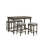 Table de bar avec tiroirs de rangement intégrés gris rustique 54 po x 32 po x 36 po-356149239