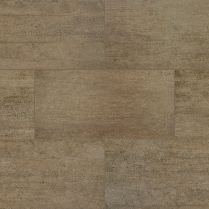 Grove 12 in. x 24 in. Matte Porcelain Stone Look Floor and Wall Tile, Ecru
