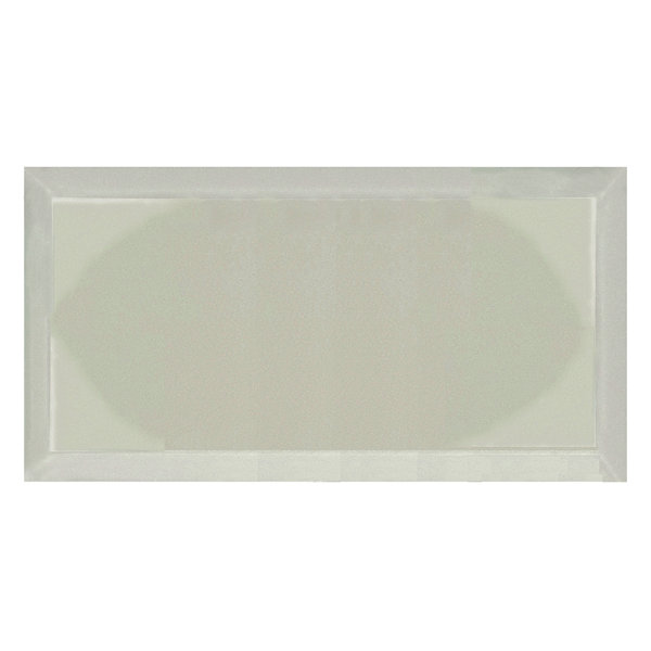 Frosted Elegance 8 in. x 16 in. Diamond Grade Glass Beveled Large Format Subway Decorative Kitchen & Bathroom Wall Tile