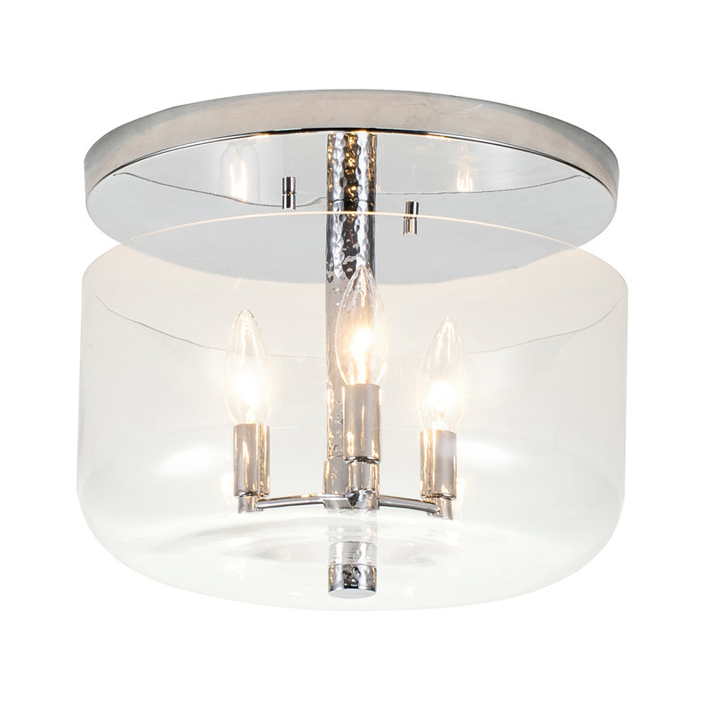 Plafonnier encastré martelé 3 lumières Julea