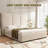 Morghen Upholstered Platform Bed With Extra High Headboard And 2 Extra Large Capacity Drawers-2059047997-2059047998