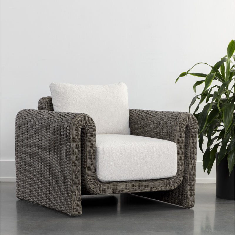 Edid Outdoor Lounge Chair, Gray