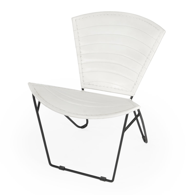 Chaise d'appoint 23 po Jovanjit, Blanc