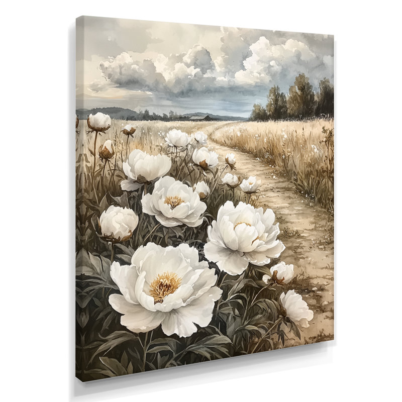 Gladene - impressions sur toile florales, H 32 po x l 16 po, Toile tendue, Ne s’applique pas