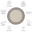Tapis intérieur / extérieur ivoire / noir Arneshia-70428429