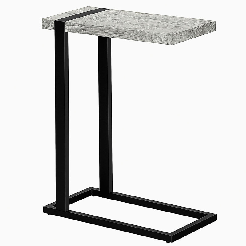 Table décorative, en forme de C, table d'appoint, table de bout, salon, chambre à coucher, métal, moderne