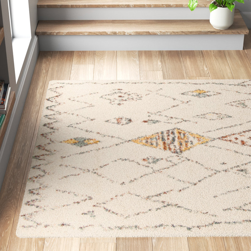 Emrys Beige/Orange/Blue Rug, Rectangle 160 x 230cm