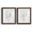 Papier, cadre noyer