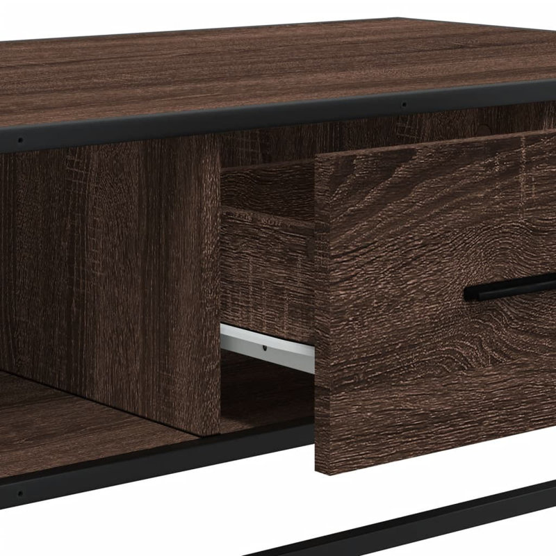 Sabier Coffee Table with Storage, Brown Oak