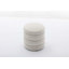 Repose-pieds rond en velours doux
