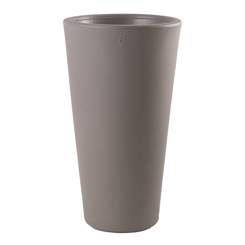 Vita Pot Planter, 70cm H x 39cm W x 39cm D, Taupe