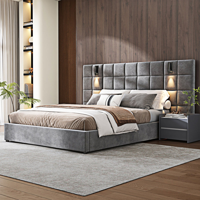 Upholstered Bed, Queen