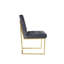 Chaise parsons rembourrée en velours capitonné Dantasia-726300636