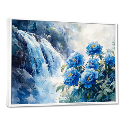 Pivoines au bord de l'eau I - Pivoines, impressions sur toile