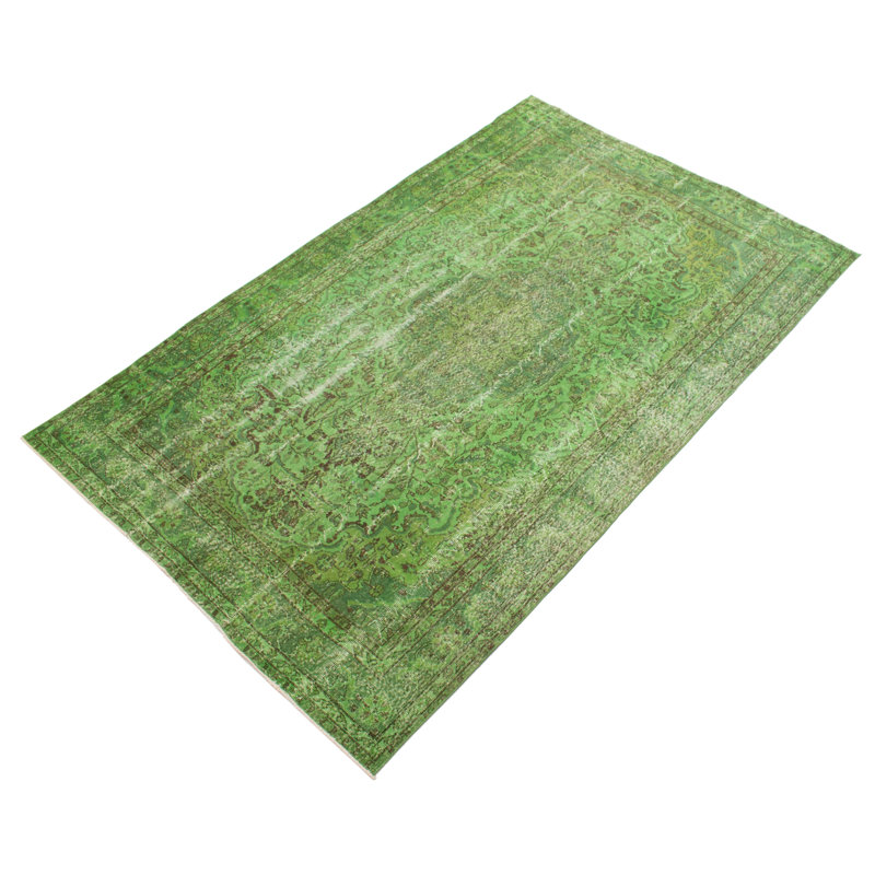 Tapis couleur transition de couleur lime 6 pi 7 po x 10 pi 7 po