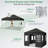 10x10 Pop Up Canopy Tent Gazebo with 4 Removable Sidewalls One Push Party Tent-106632944
