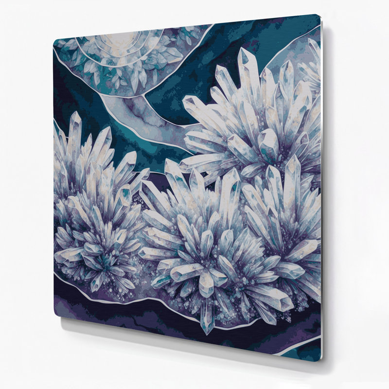 Art mural gris Sci Fi, H 144 po x l 144 po x P 0,05 po