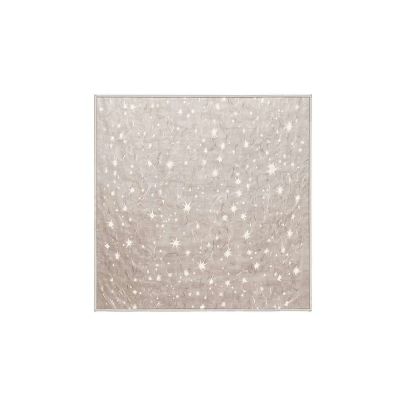 Tapis beige lavable à la machine, Carré 4 pi