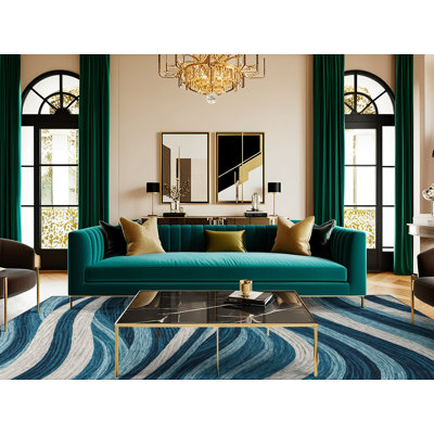 Tapis hawaïen lavable Ocean