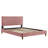 Modway Leah Chevron Tufted Performance Velvet Platform Bed-1183641406-1183641405