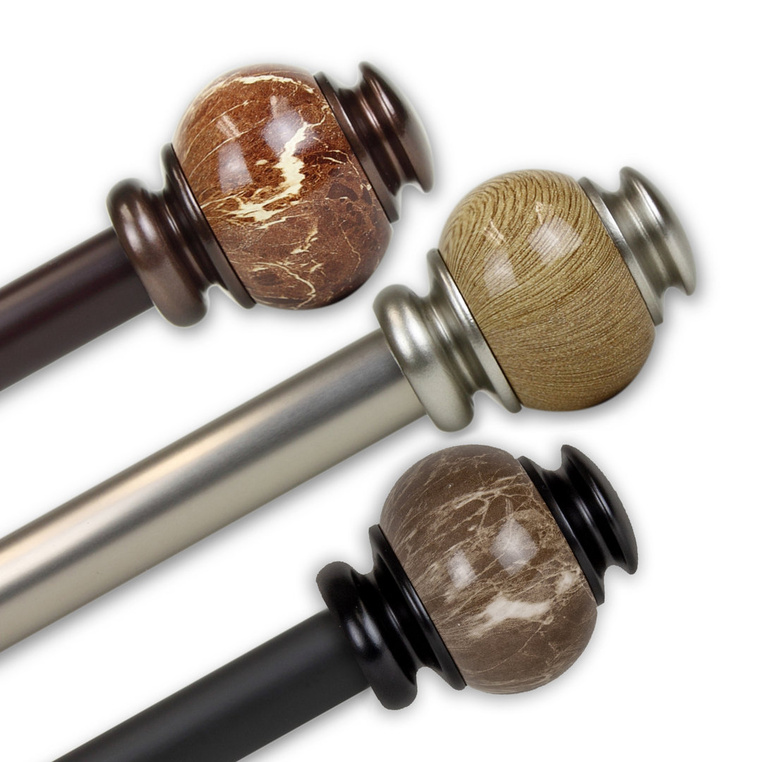 Mccoppin Steel Single Curtain Rod Fleur De Lis Living 