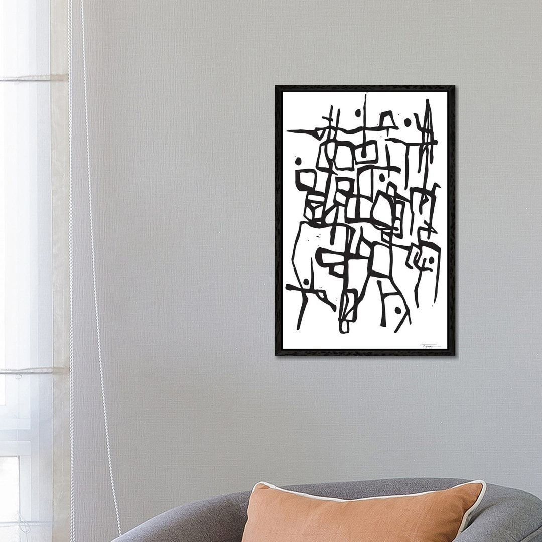 Contemporary Organic Intersecting Lines von Statement Goods - Gallery-Wrapped Canvas Giclée on Canvas