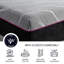 Matelas très grand confort en mousse de 11 po - favorise un sommeil réparateur, une mémoire haute et un faible transfert de mouvement pour un sommeil paisible