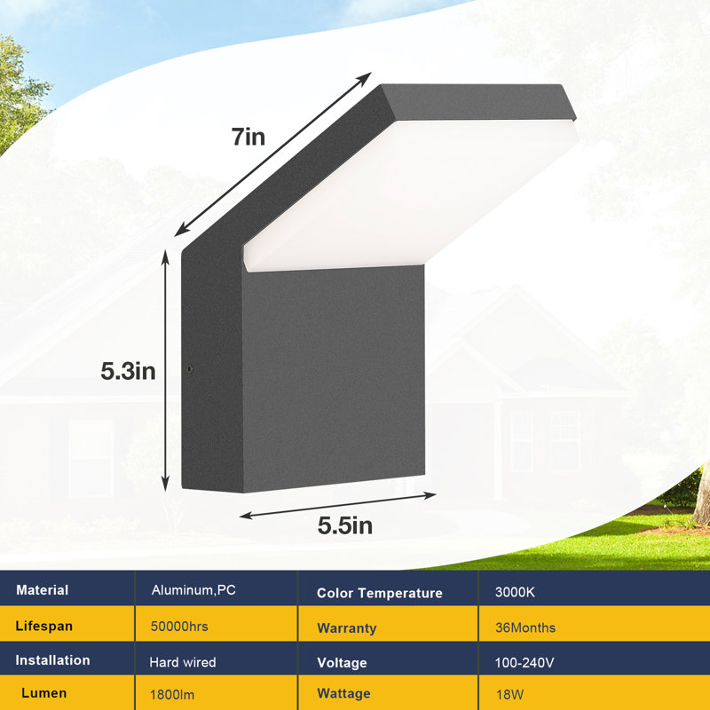 Gwynette Aluminium LED Wall Light