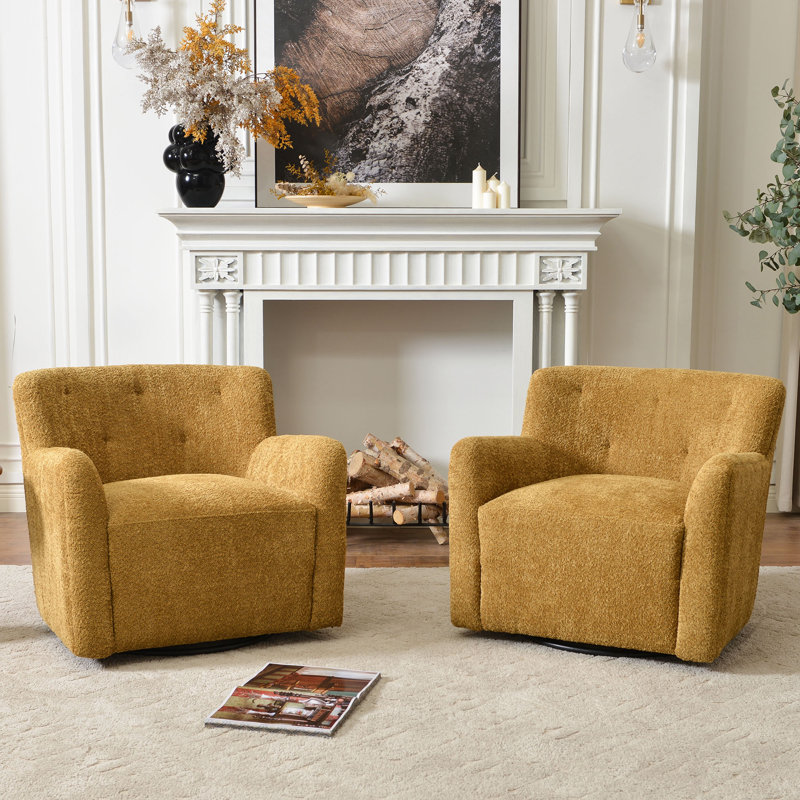 Fauteuil rembourré pivotant