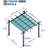 Outdoor Retractable Pergola Aluminium Pergola Canopy with Adjustable Roof, Upgraded Faux Wood Grain Modern Metal Patio Pergola for Deck, Backyard Garden, Porch, Grape Trellis-111154498-126058712