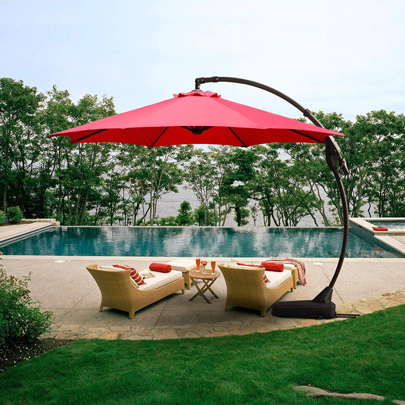 parasol en porte-à-faux 11' Leyden, Rouge