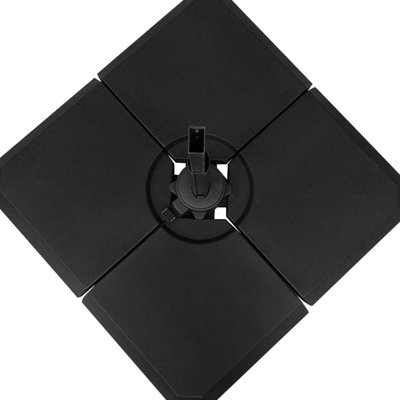 Capacité de 264 lb de poids de base de parasol -,, maintient la stabilité par temps venteux