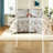 Hypoallergenic Polyester Bedding Sets, Mushroom Floral Style For Home