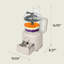 Bella CHOP 10 Cup Food Processor with Built-In Storage, Oatmilk-136215168