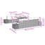 294cm Wide Patio Sofa with Cushions