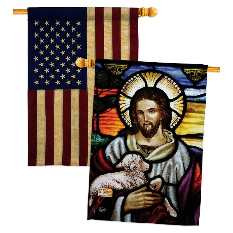 Drapeau de maison en polyester 40 x 28 po à 2 côtés