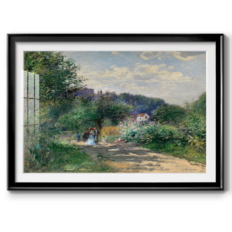 A Road in Louveciennes, Noir, H 27 po x l 39 po x P 1,5 po