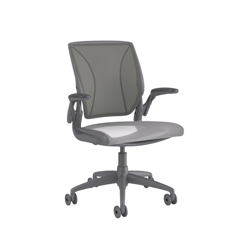 Mesh Task Chair, Pinstripe/Cadmium Yellow, Dash/Platinum, Black