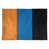 Orange, bleu et noir
