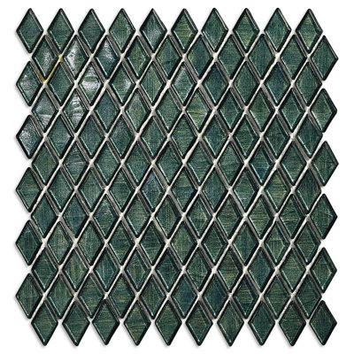 Dresden 7/8" x 1-5/8" Diamond Glass Mosaic
