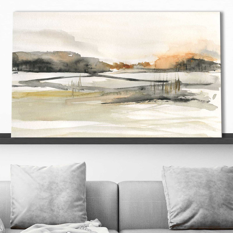 Turnwood Clearing par Susan Jill - Peinture, L 40 po x H 24 po, Toile tendue