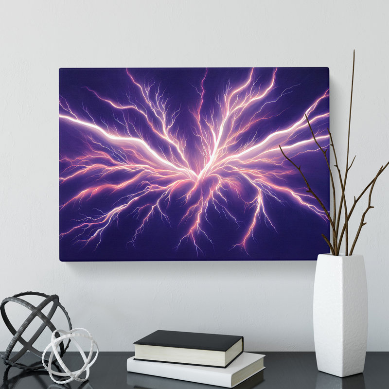 Tremendous Lightning Bolt - Wrapped Canvas, 35cm H x 50cm W x 3cm D