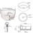 Pensen 16" Matte White Stone Resin Round Vessel Bathroom Sink