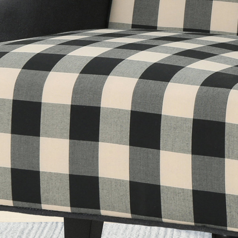 Fauteuil club haut dossier en tissu TODDman