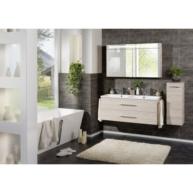 B.Clever Bathroom Cabinet, Alaska ash