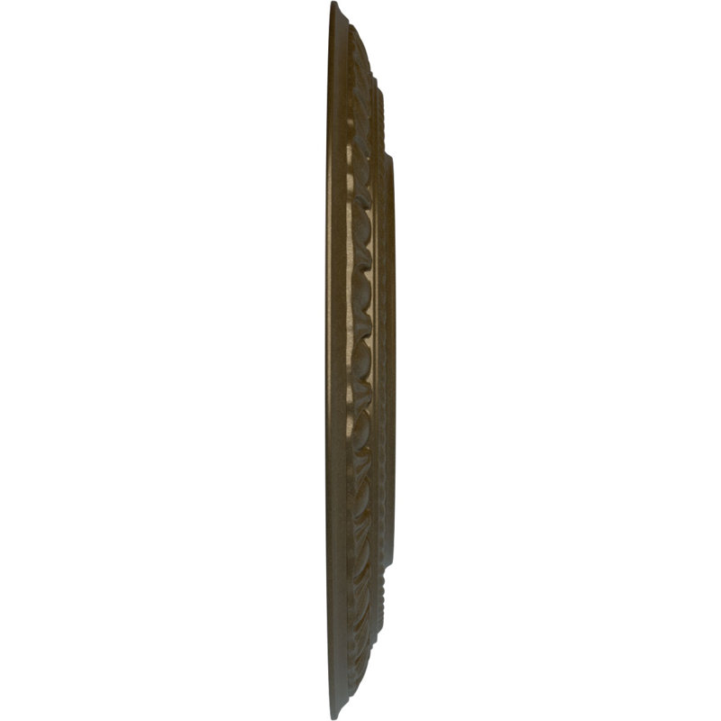 Endurathane Artis Ceiling Medallion, 15 3/4"OD x 1 3/8"P (Fits Canopies up to 6 7/8"), Hand-Painted Brass Finish, Brass