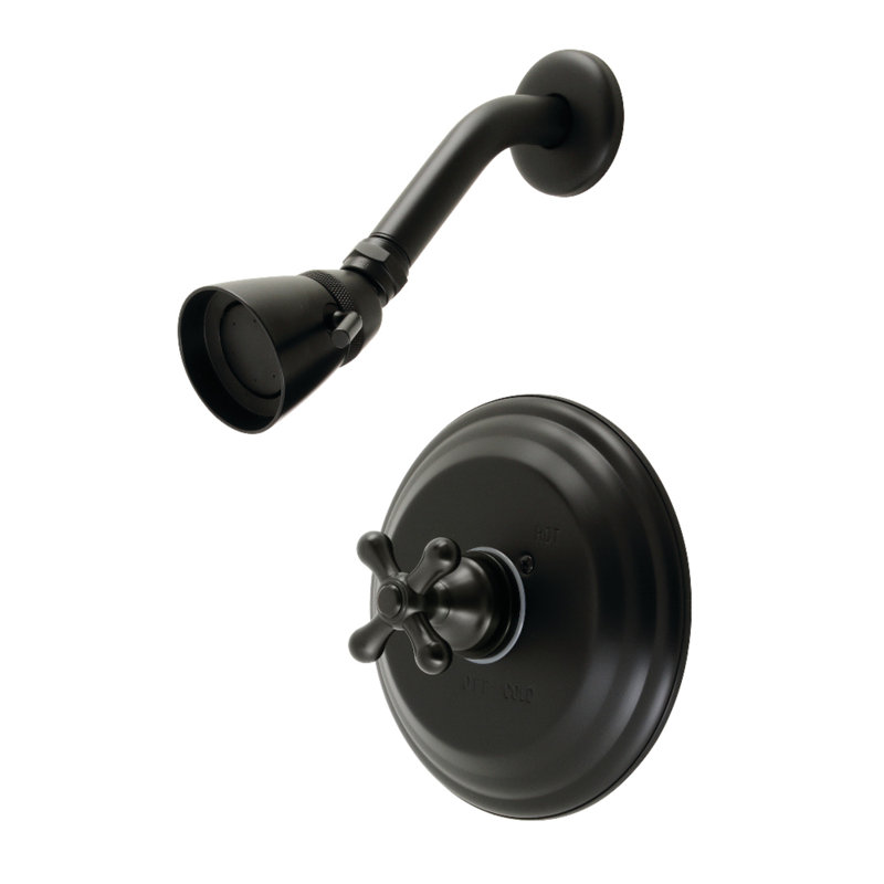 Robinet de douche à pression équilibrée Kingston, Noir mat