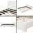 White Bouclé Upholstered Platform Bed-1685012691