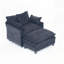 Fauteuil en chenille avec repose-pieds-124414847