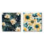 Ensemble de 2 collages carrés floraux zen jaune et blanc-1381082059-1381082053